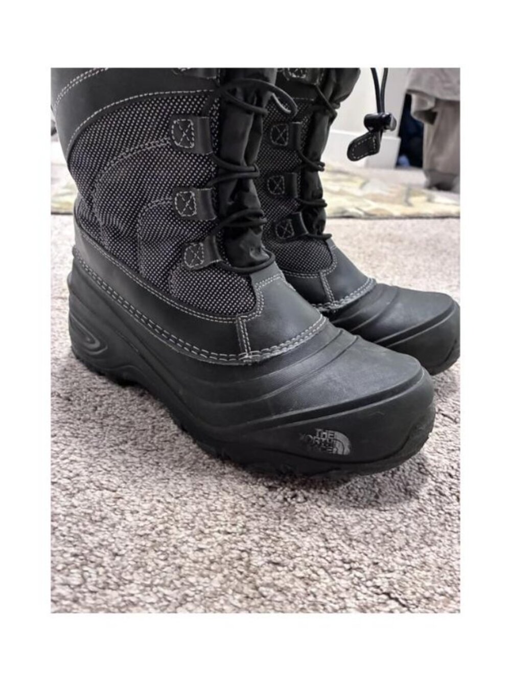 The North Face Chilkat Snow Boots Size 7 Black